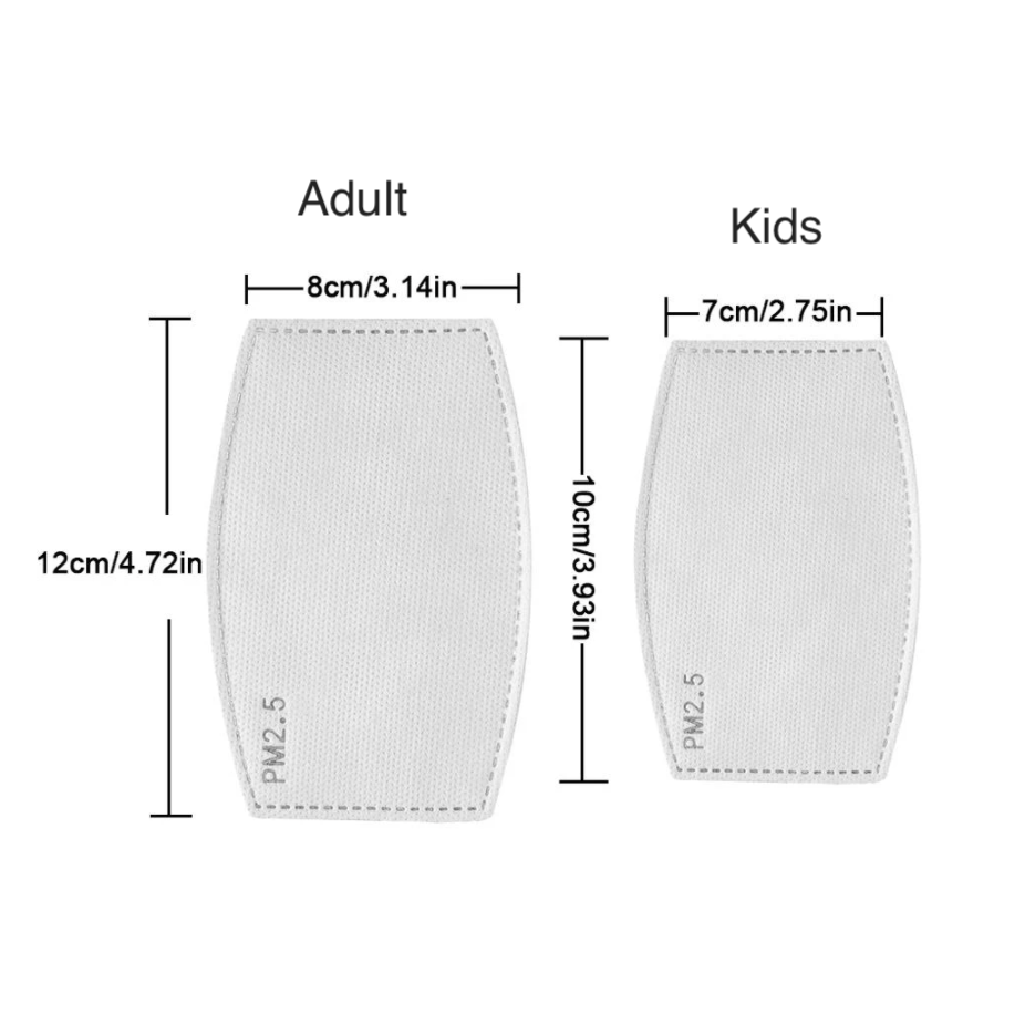 PM2.5 Disposable Mask Filters (Set of 10)