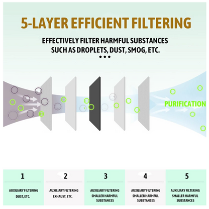 PM2.5 Disposable Mask Filters (Set of 10)